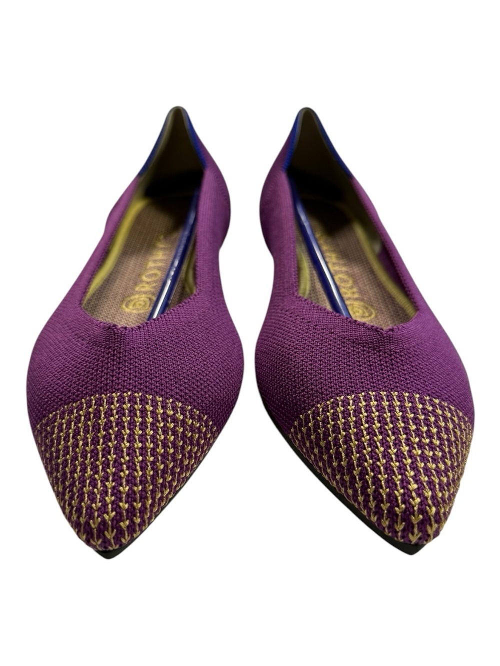 Rothy’s The Point Flats – Mulberry Purple Knit Flats Size 7.5 NIB
